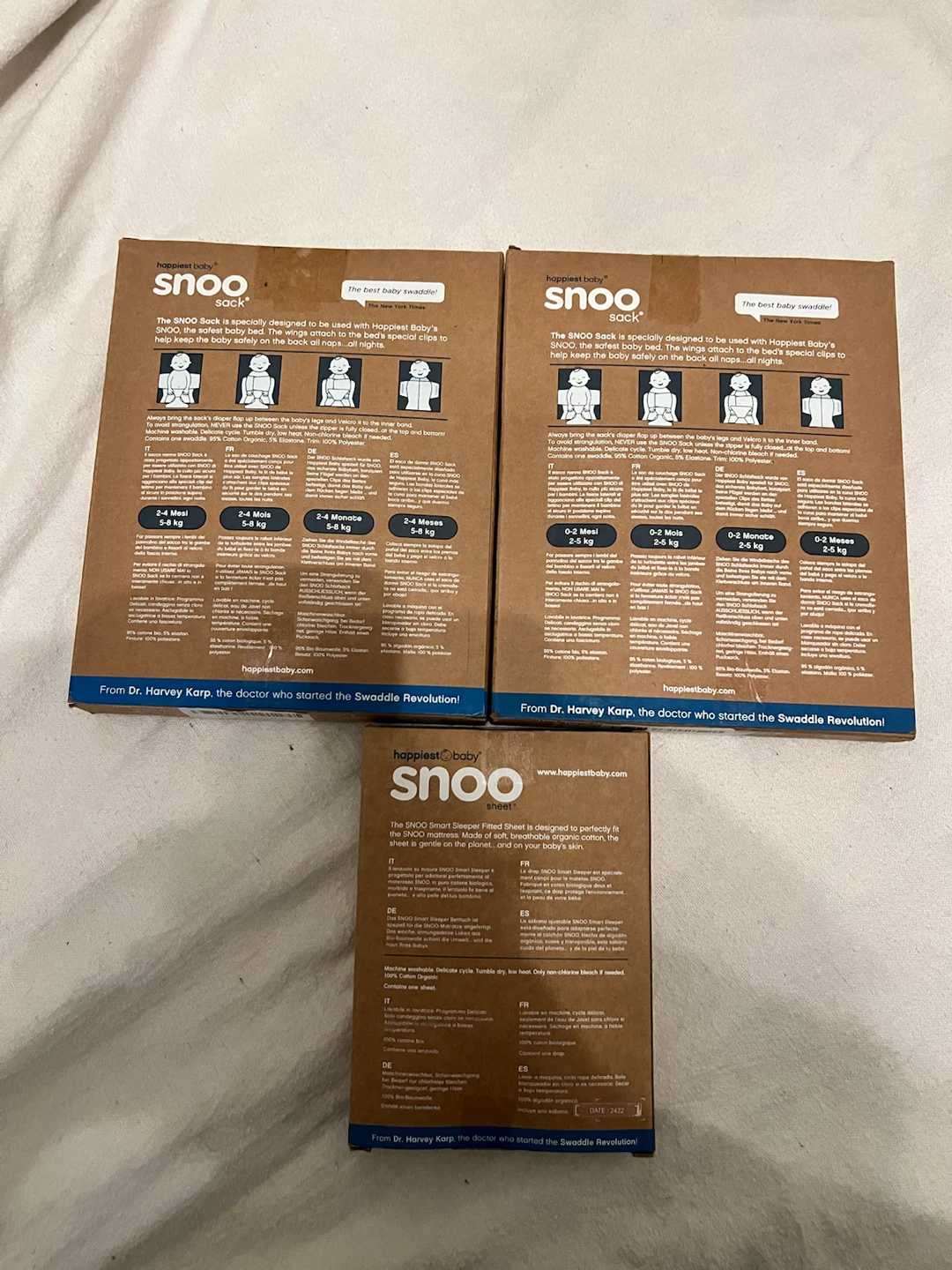 Happiest Baby Snoo Sack & Sheet Bundle - Sizes M, S - photo 2