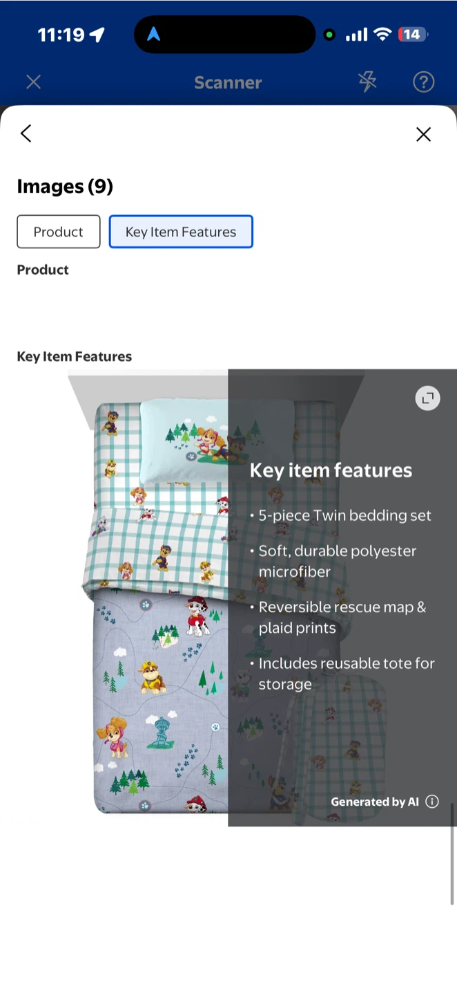 Paw Patrol Twin Bedding Set - 5 Pieces - photo 2