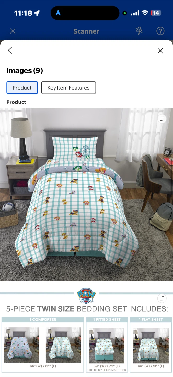 Paw Patrol Twin Bedding Set - 5 Pieces - photo 4
