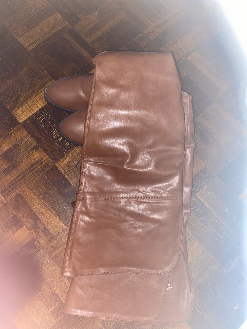 Brown boot style shoe