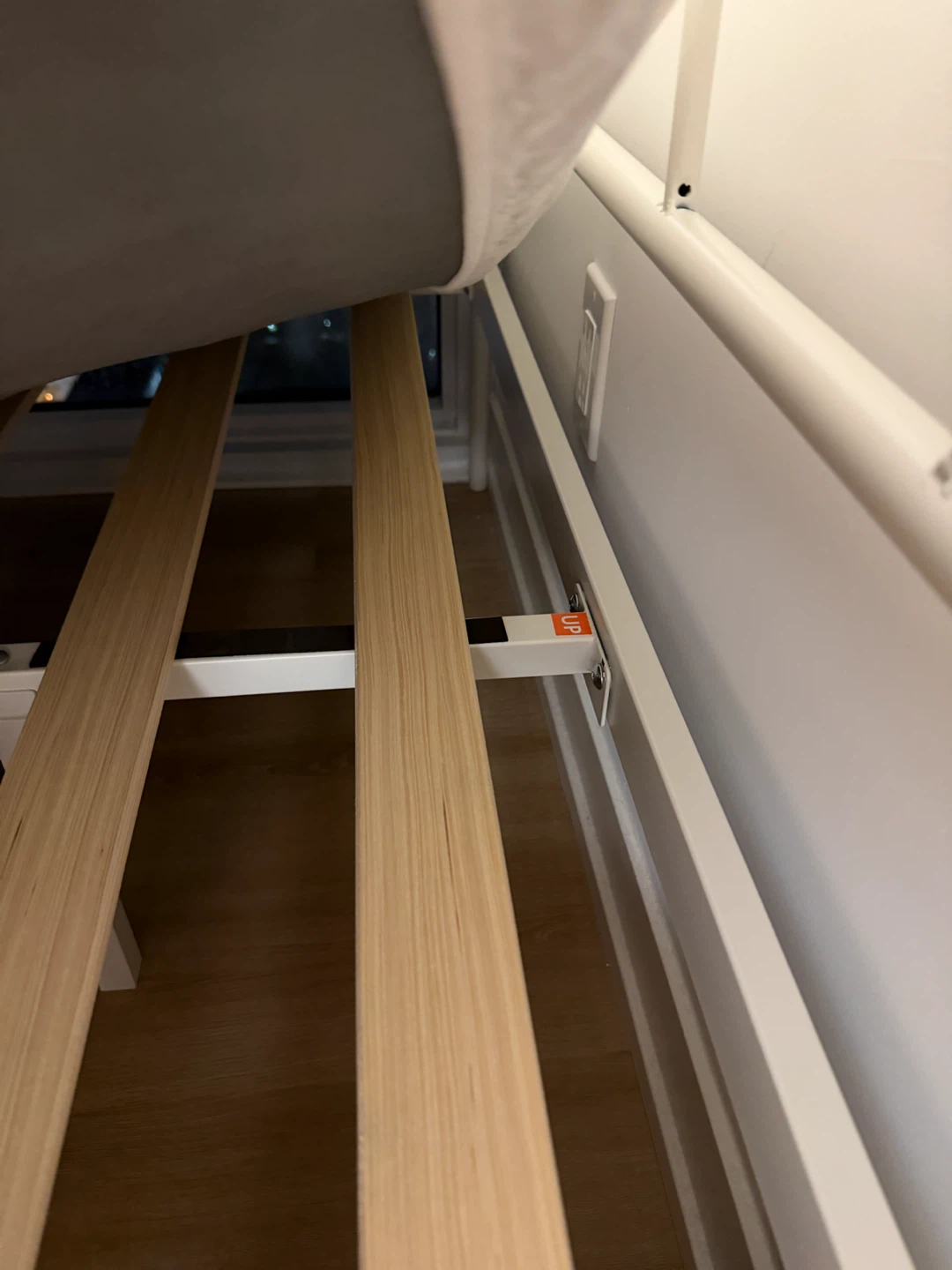 White Cotton Bed and frame - photo 2