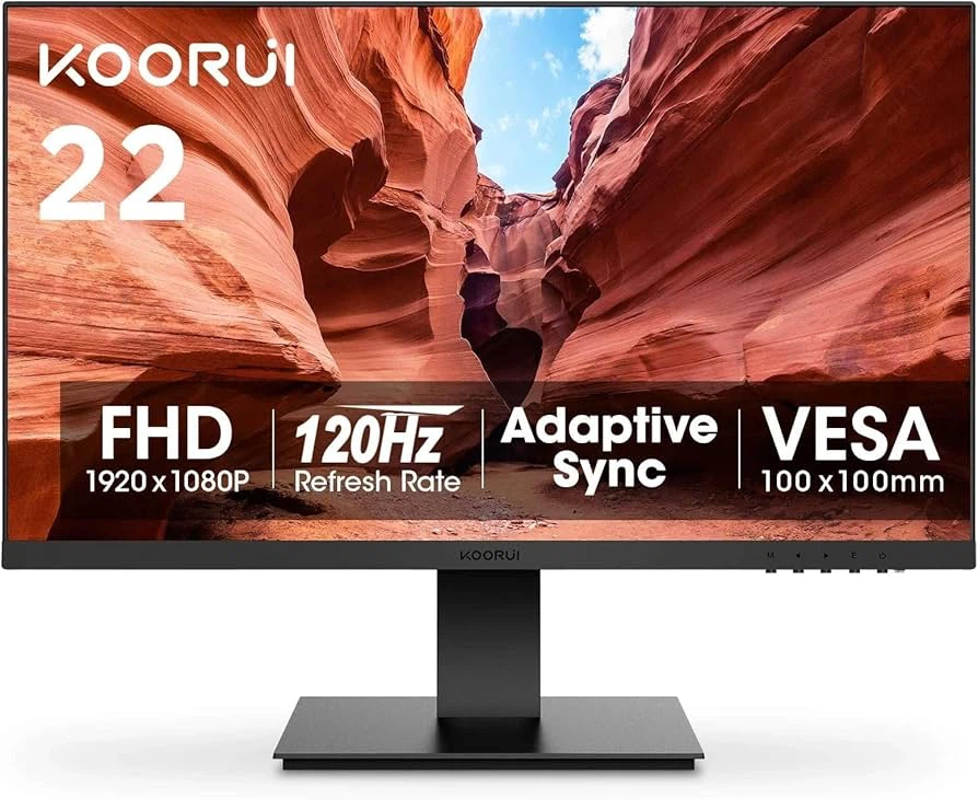 KOORUI 22" FHD 120Hz Adaptive Sync Monitor