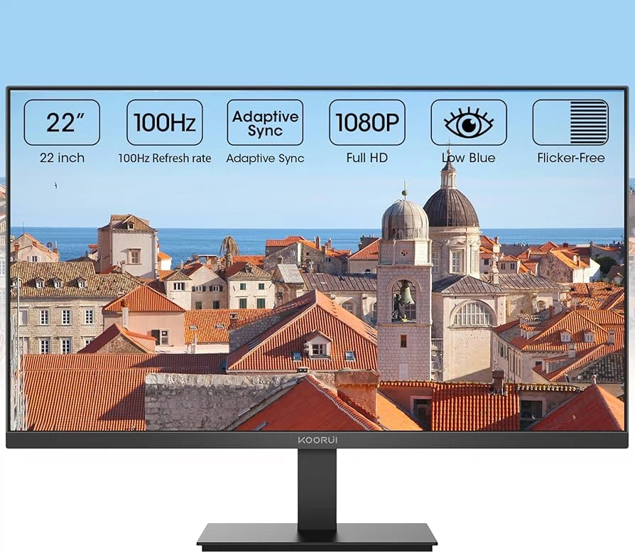 KOORUI 22" FHD 120Hz Adaptive Sync Monitor - photo 2