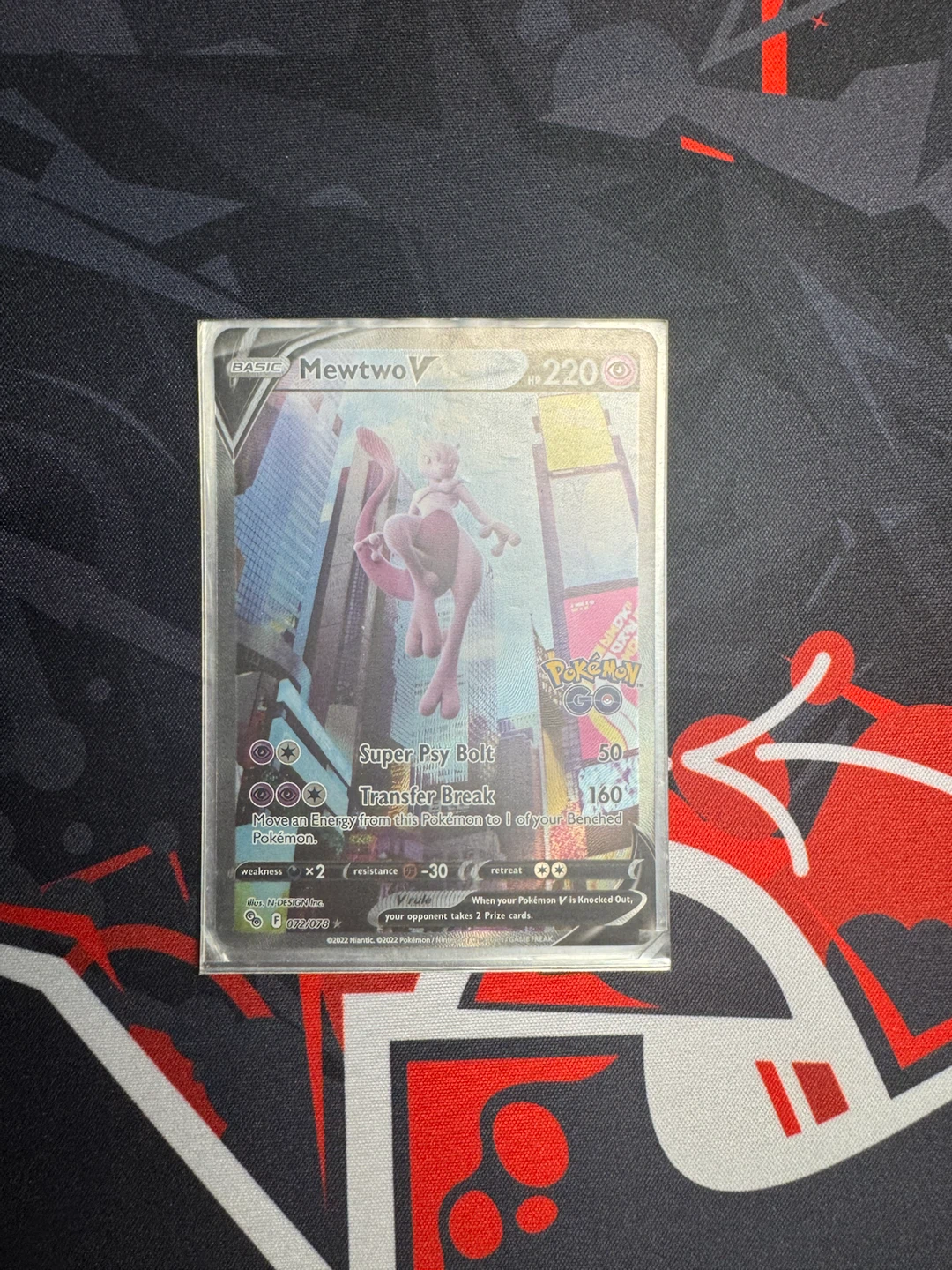 Mewtwo V Pokemon Card