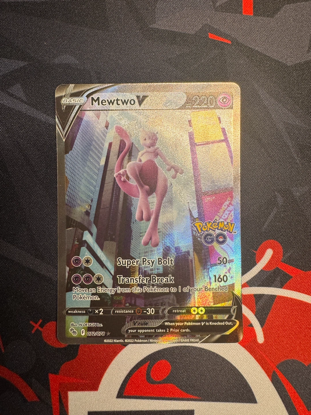 Mewtwo V Pokemon Card - photo 2