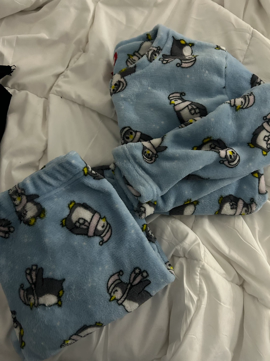 Baby Blue Penguin Pajama Set