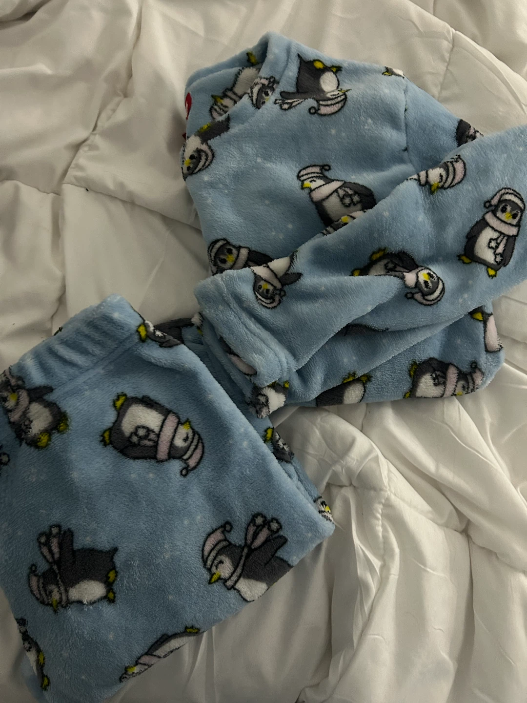 Baby Blue Penguin Pajama Set - photo 2
