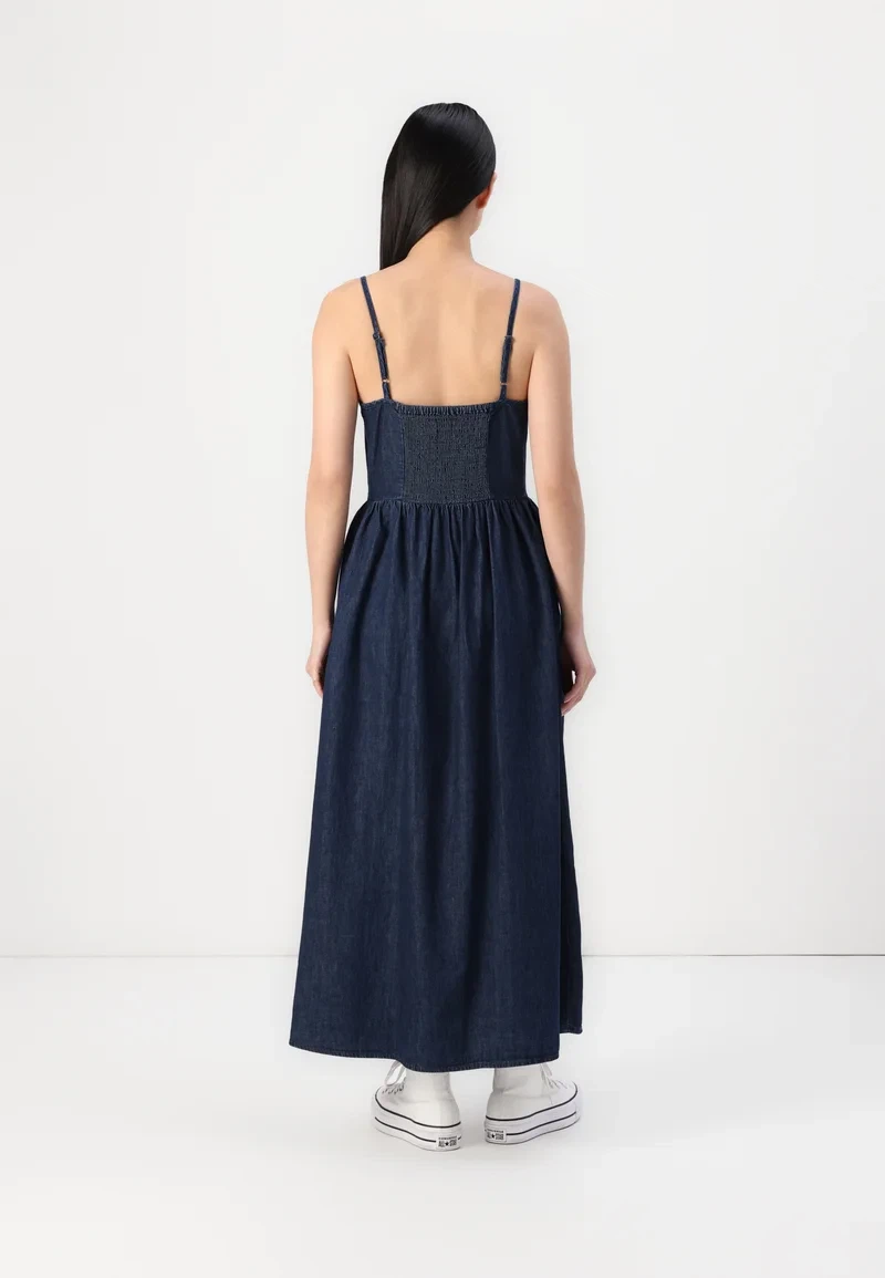 Gap drop waist Denim Midi Dress XXS 100% cotton - photo 3