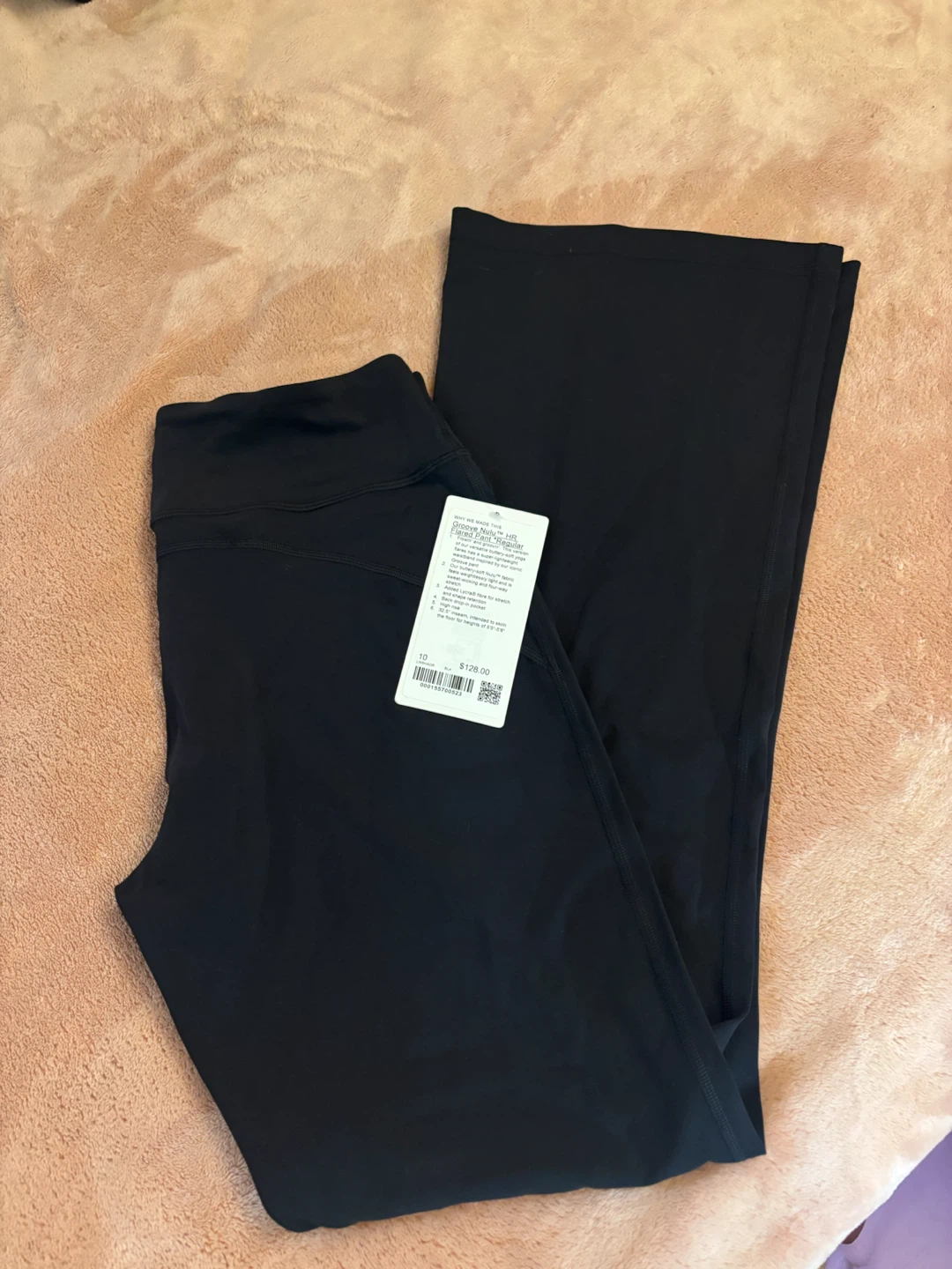 Lululemon Groove Nulu HR Flared Pants Size 10 Black
