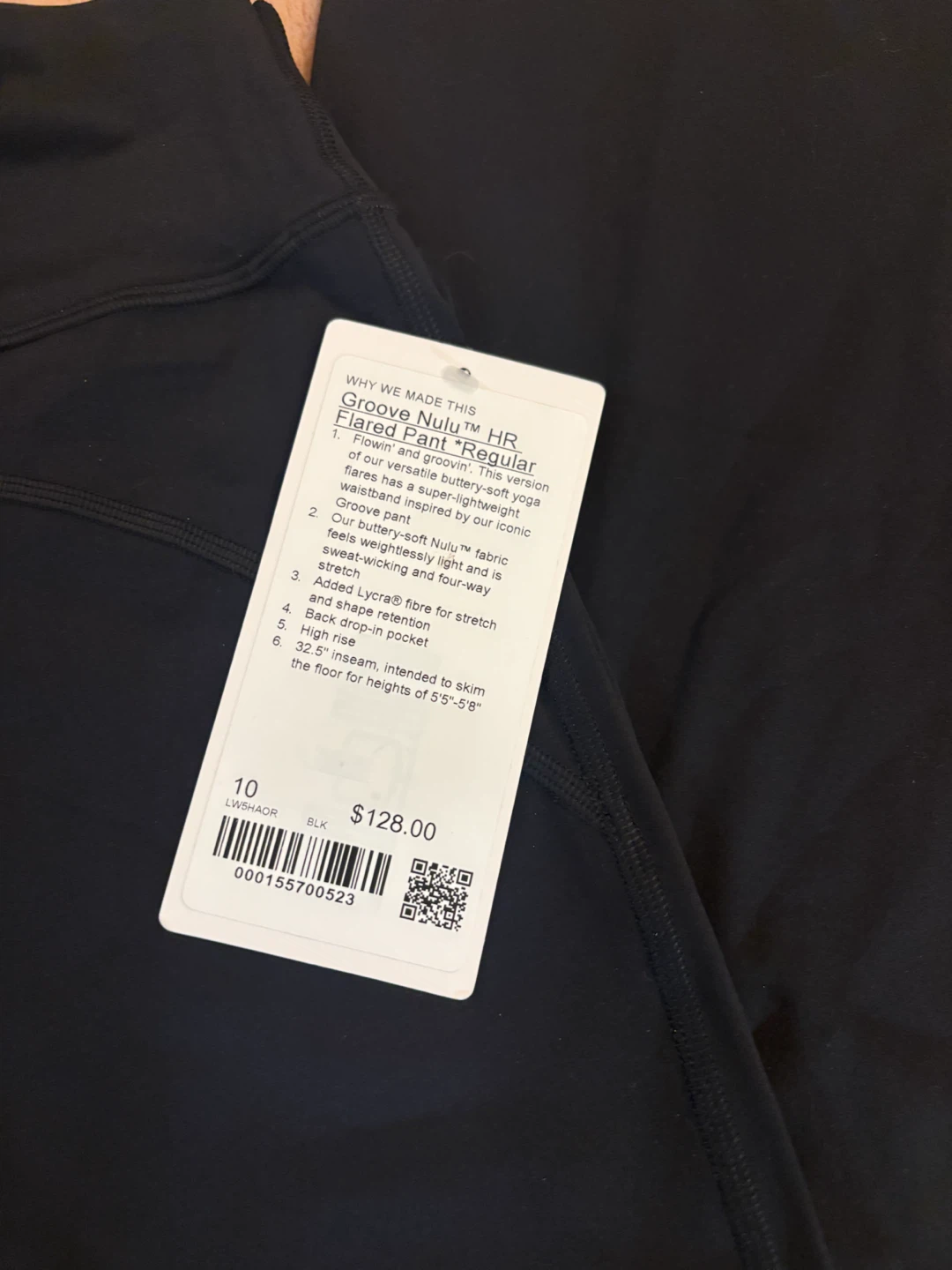 Lululemon Groove Nulu HR Flared Pants Size 10 Black - photo 2