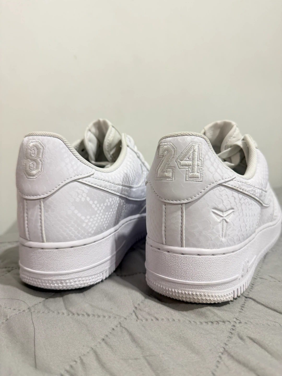 Nike Air Force 1 Low Kobe Bryant QS Snakeskin White Shoes - photo 2