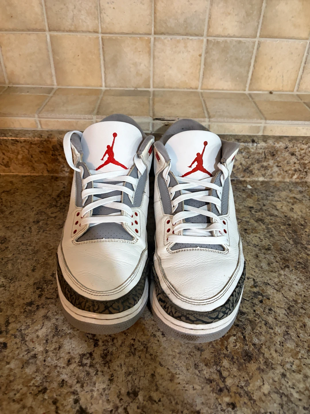 Nike Air Jordan 3 Retro White Red Cement - photo 4