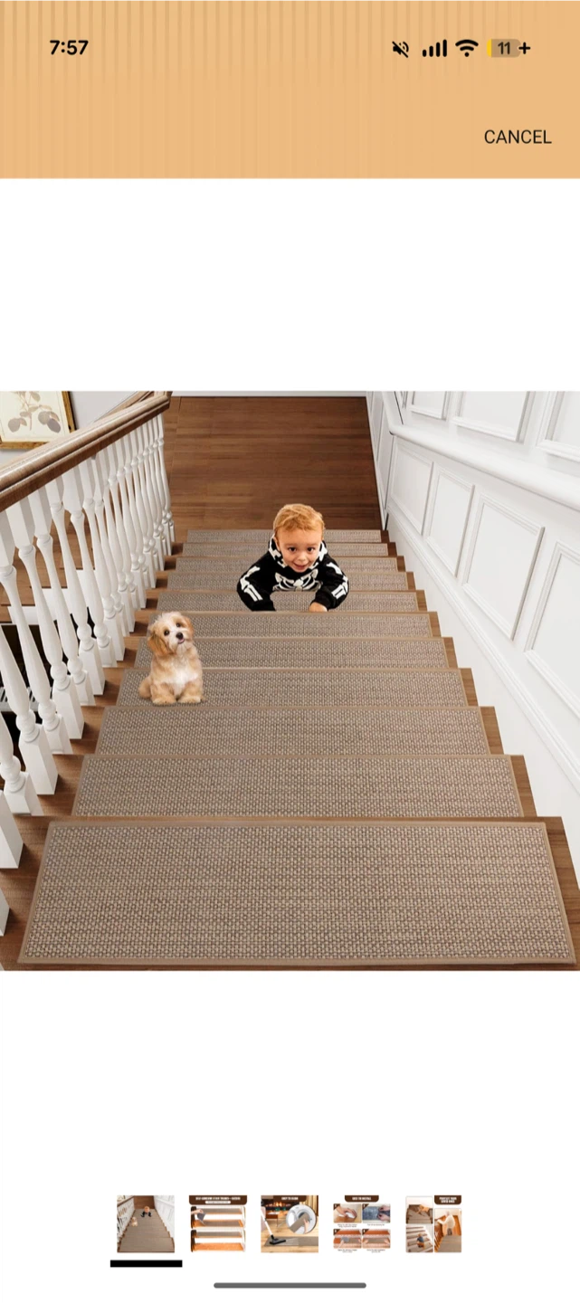 Carpet Stair Treads Set