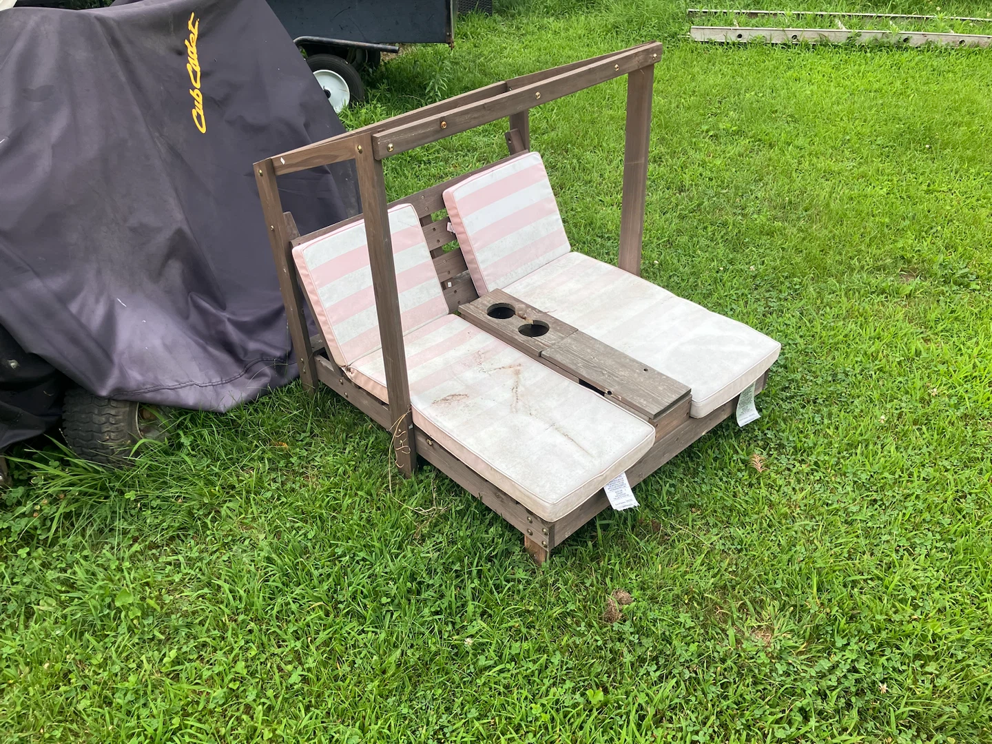 Toddlers Double Chaise Lounge with Cup Holders - photo 2