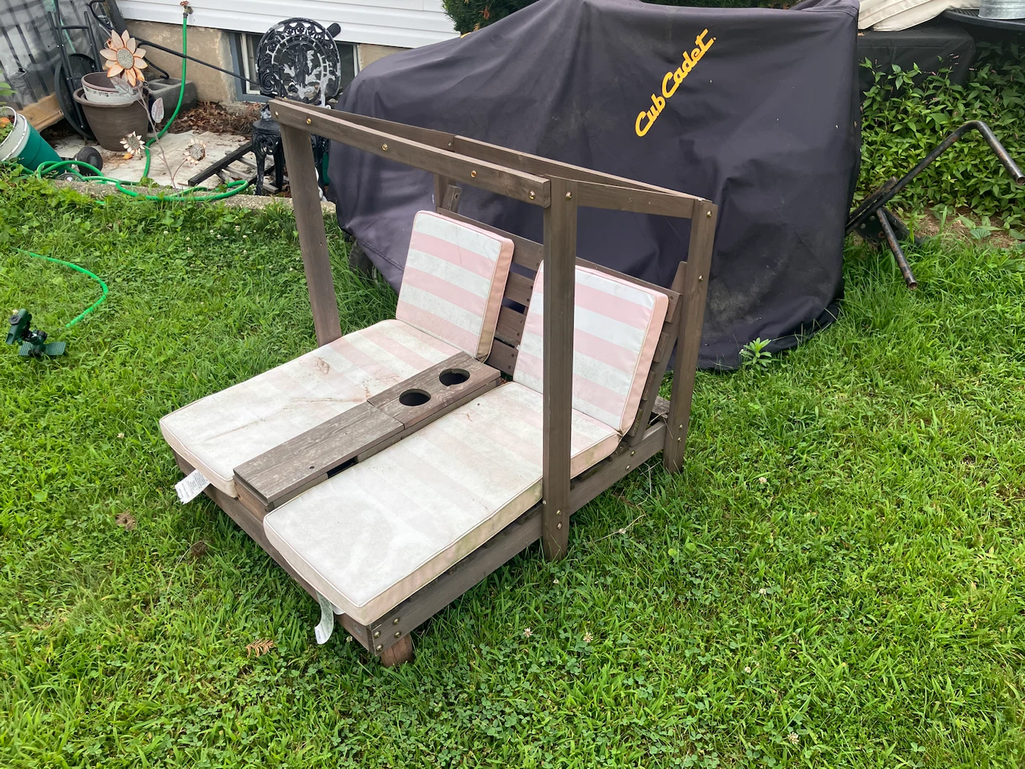 Toddlers Double Chaise Lounge with Cup Holders - photo 3