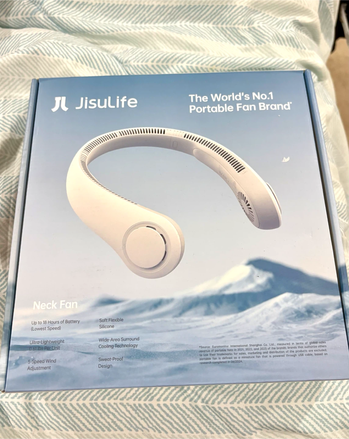 JisuLife Neck Fan - White