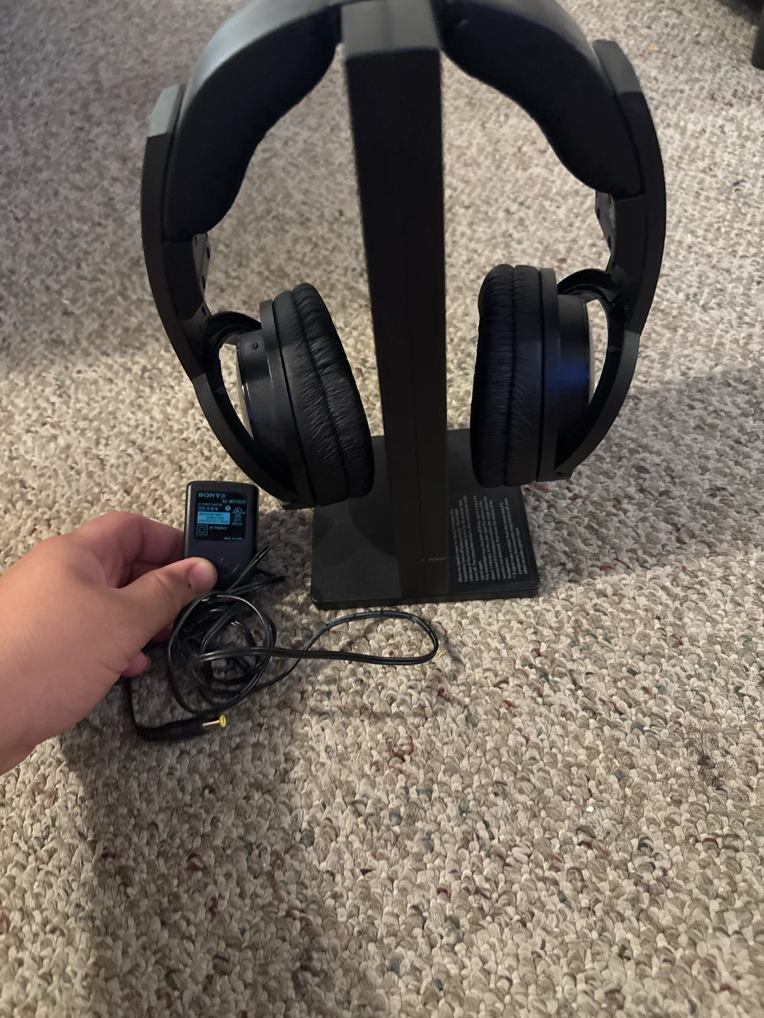 Sony Wireless Headphones with Charging Stand