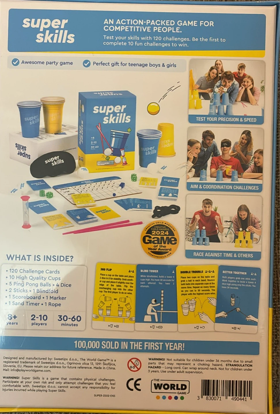 New Sealed Super Skills Action Party Game - photo 2