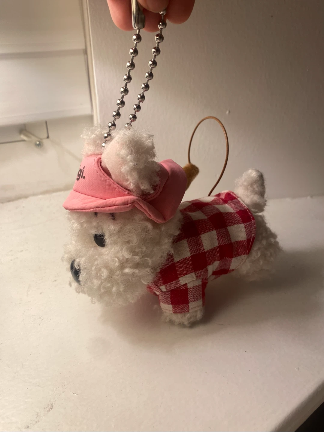 Plush dog keychain - photo 3
