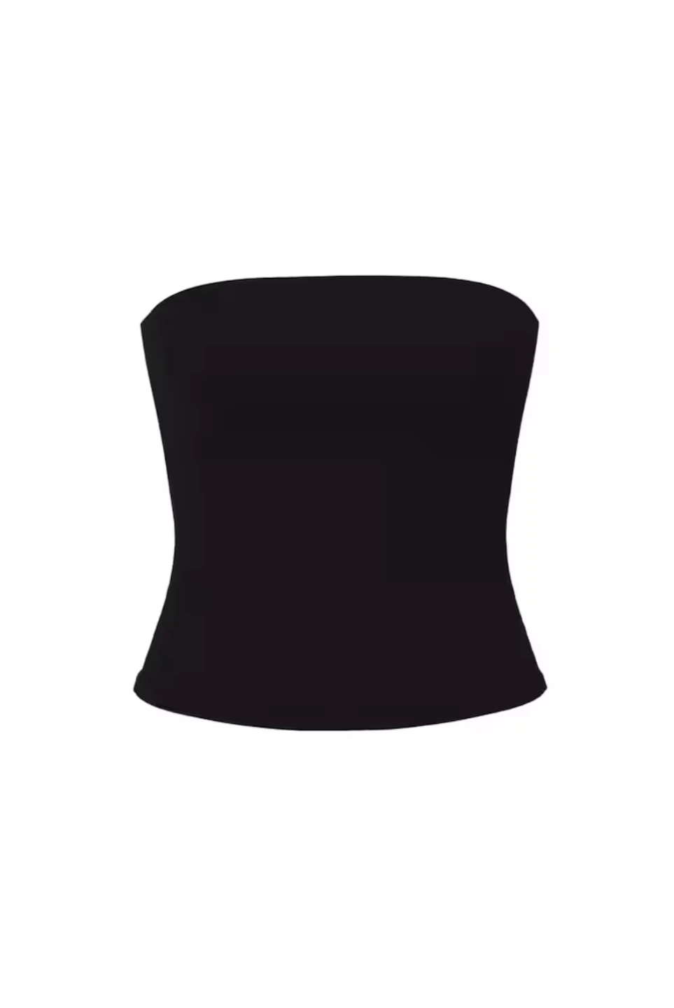 GARAGE Black Sleek Longline Tube Top