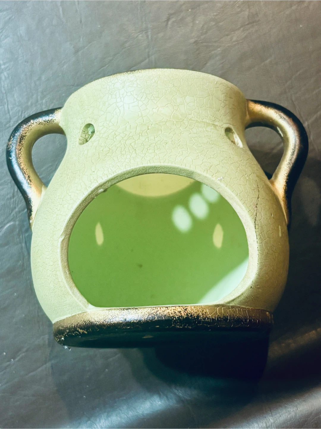 Ceramic Candle Holder with Chinese Lettering - photo 2
