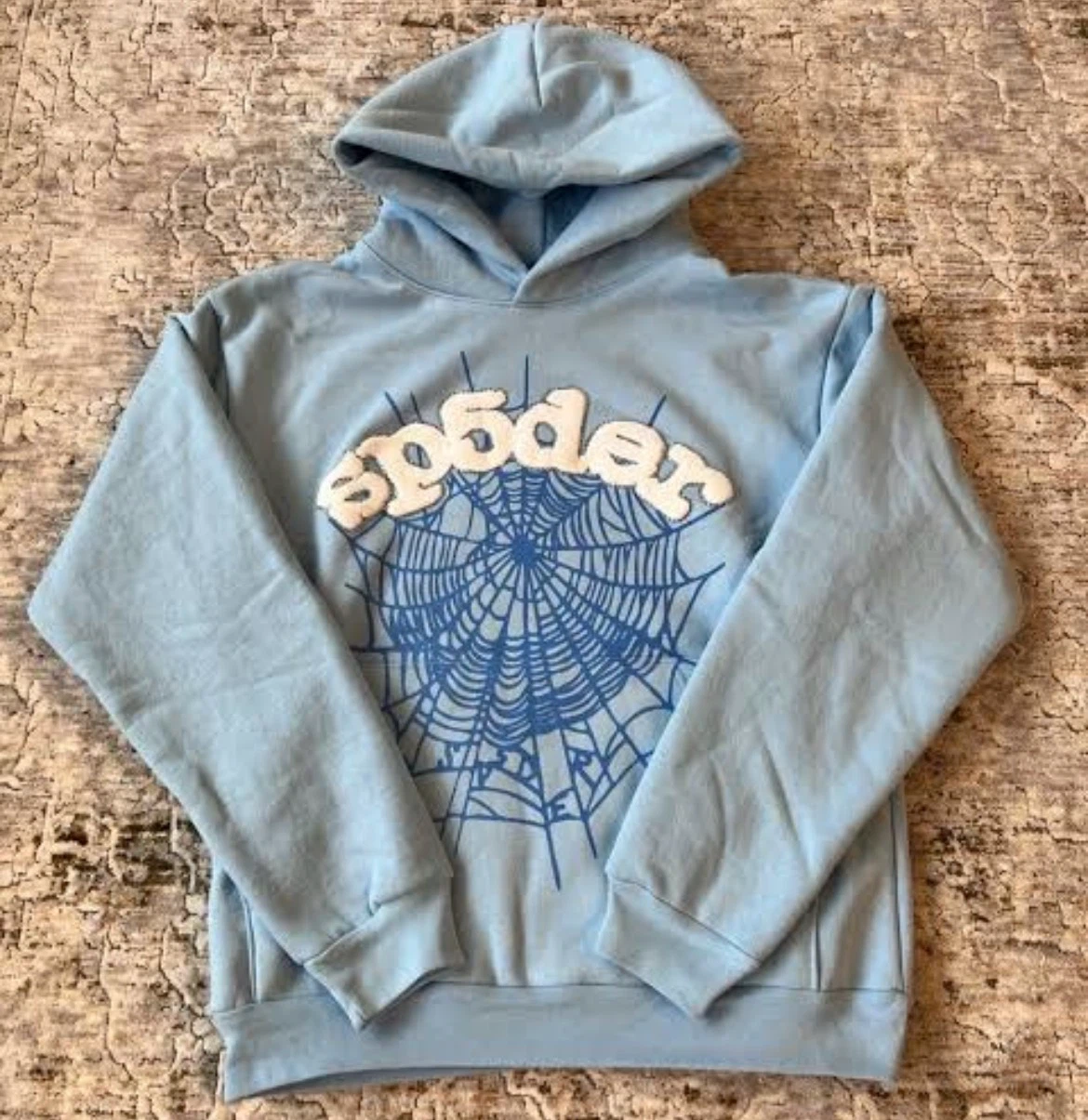 Sp5der Light Blue Hoodie