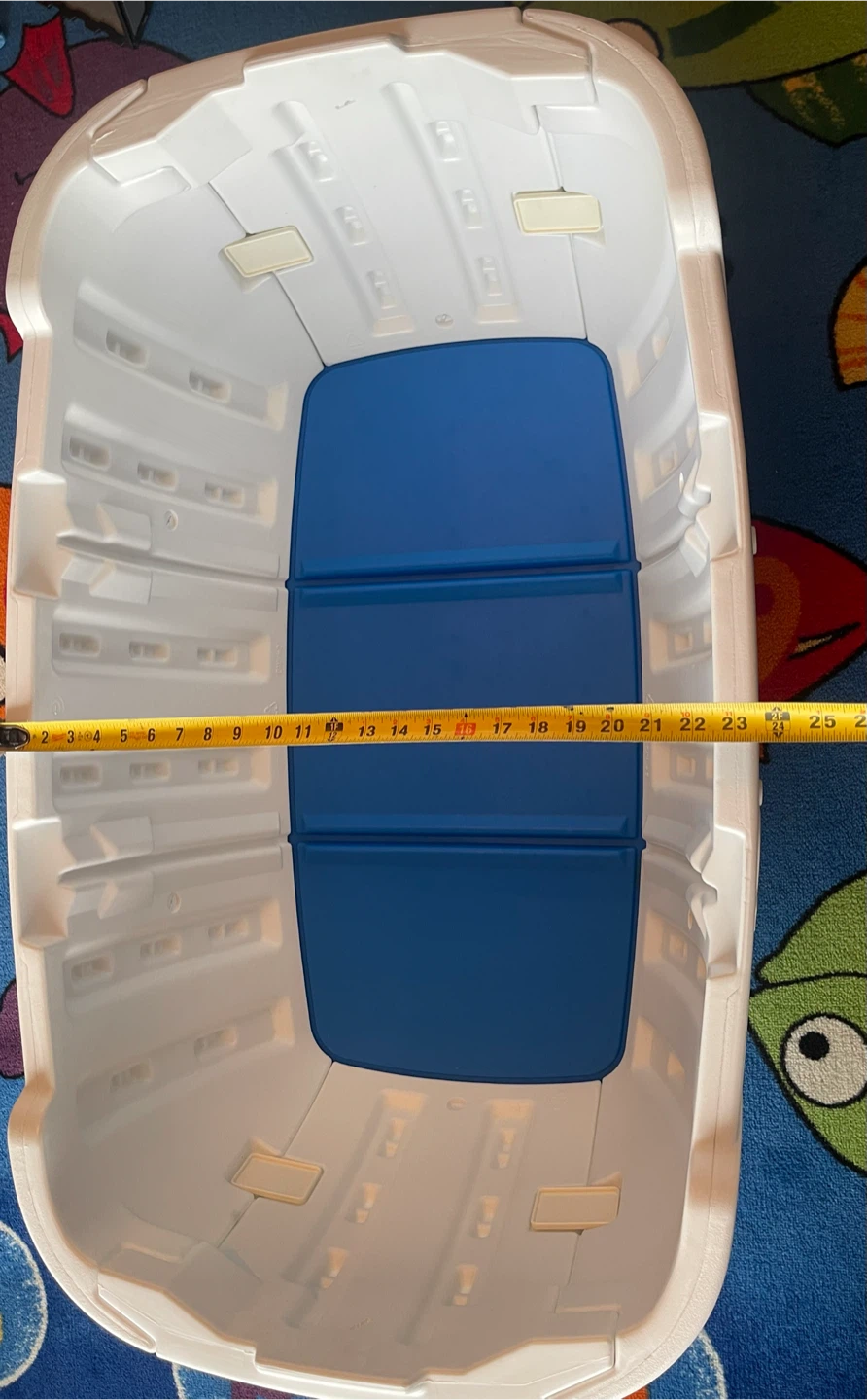 Vintage Little Tikes Blue & White XL Toy Box / Storage Chest - photo 4