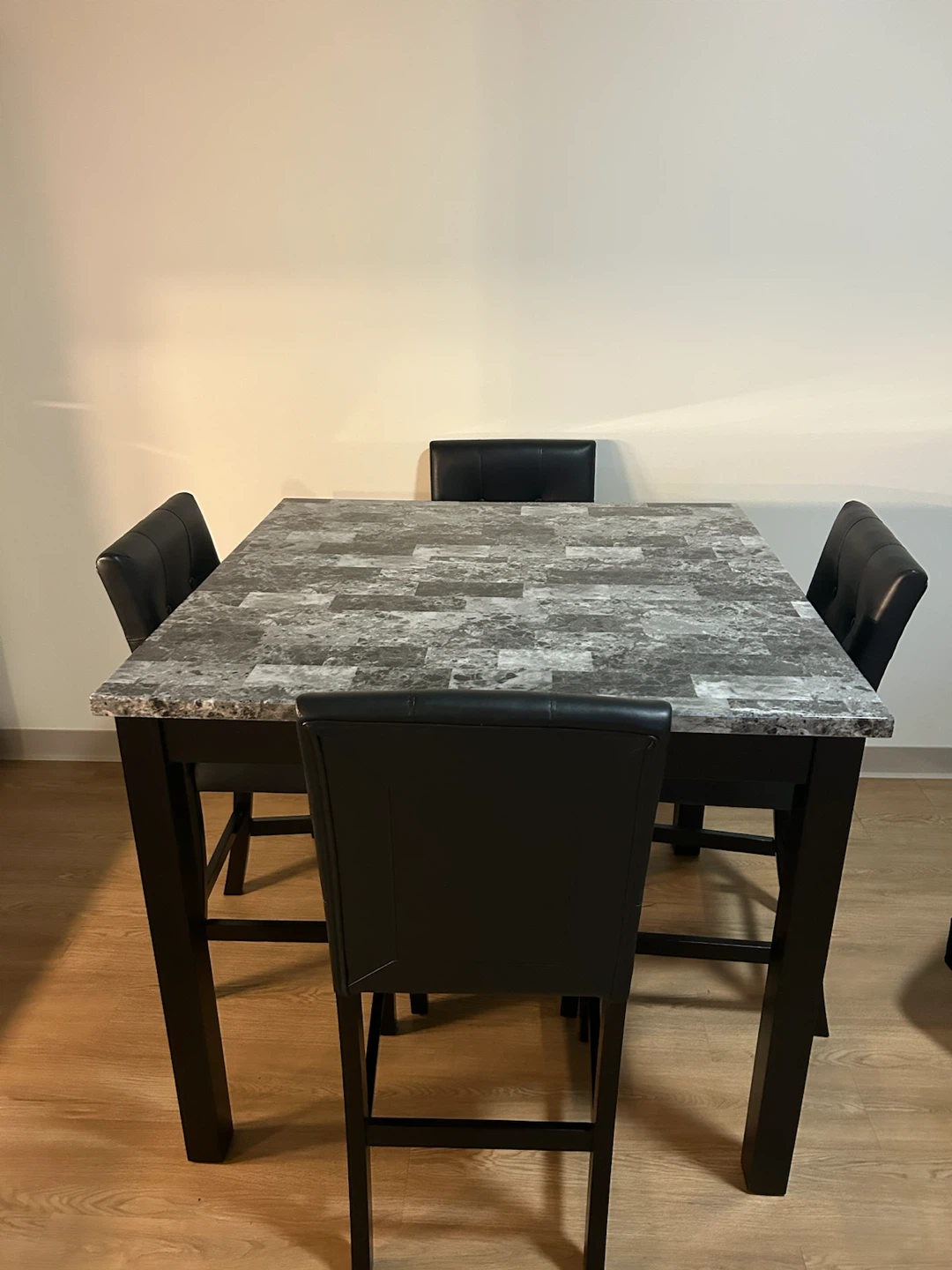 Counter Height Dining Set - Table and 4 Chairs - photo 2