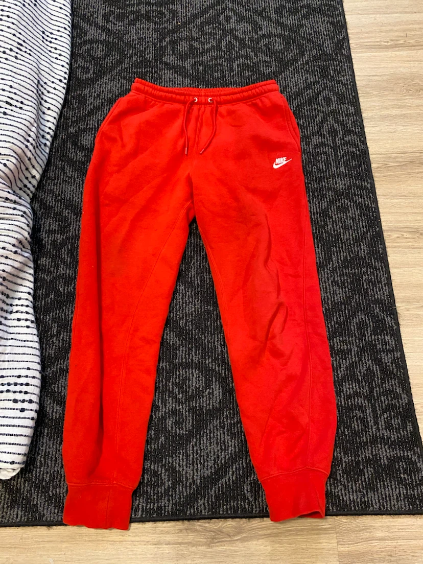 Red Nike Hoodie and Sweatpants Set
