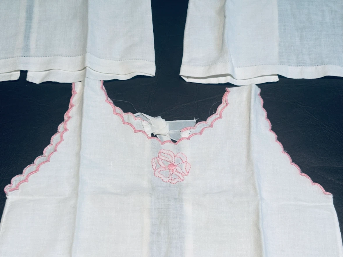 3 Hand Embroidered Baby Tank Tops - photo 4