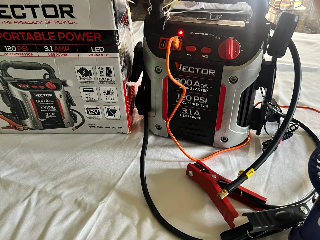 Vector 4-in-1 Portable Power Pack - Jump Starter, Air Compressor - photo 4