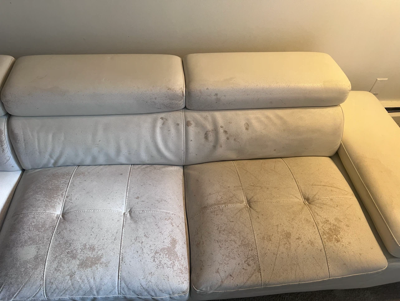 White Sectional Sofa - photo 5