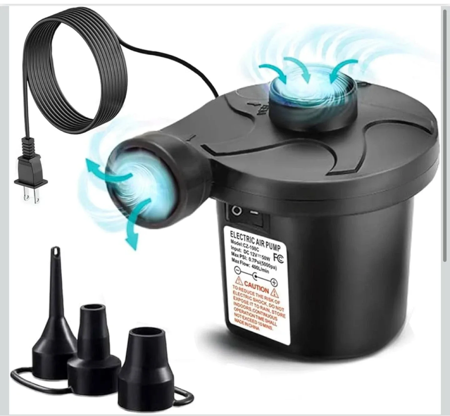 Ozark Queen Air Mattress + Electric Air Pump - photo 3