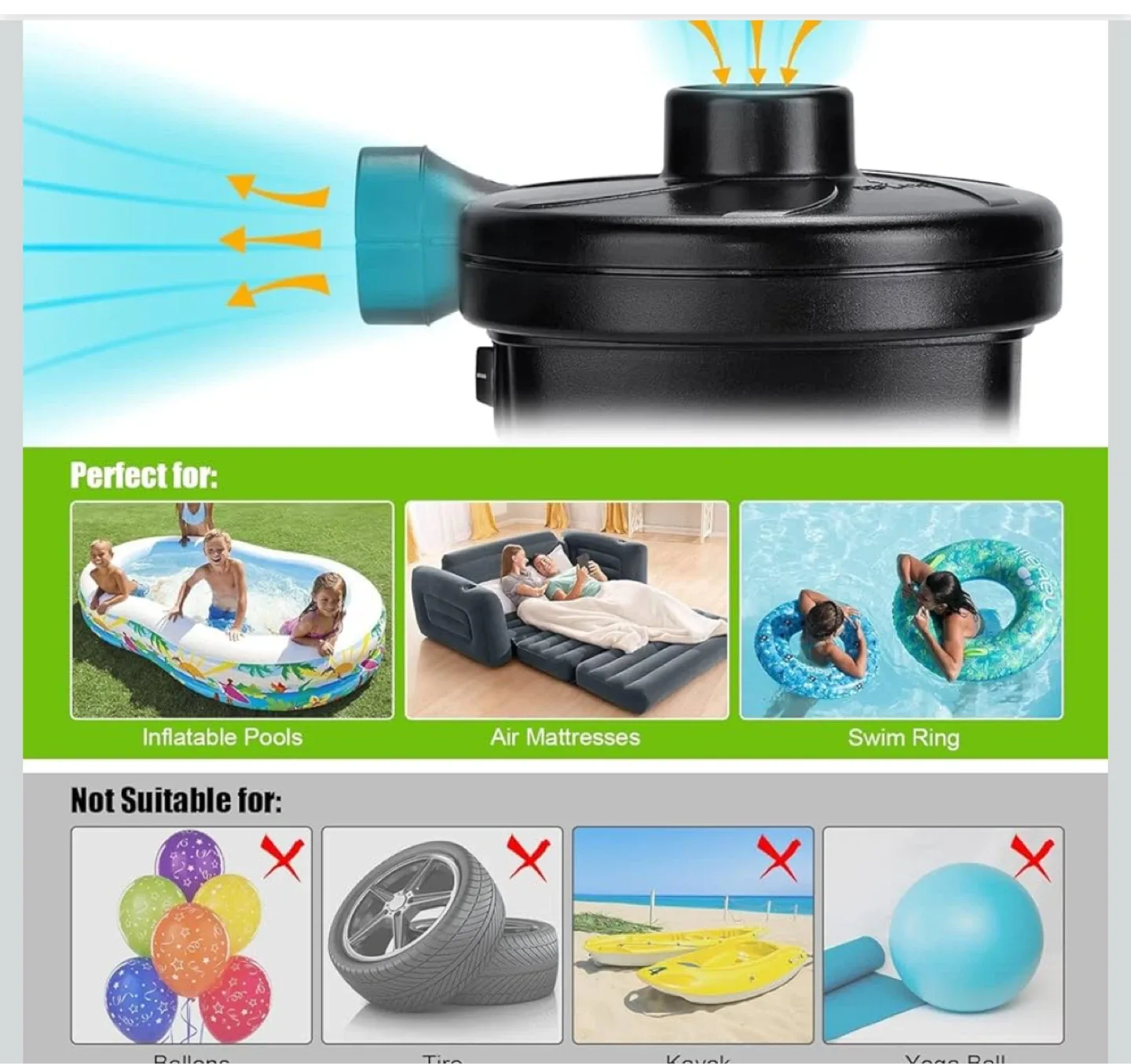 Ozark Queen Air Mattress + Electric Air Pump - photo 4