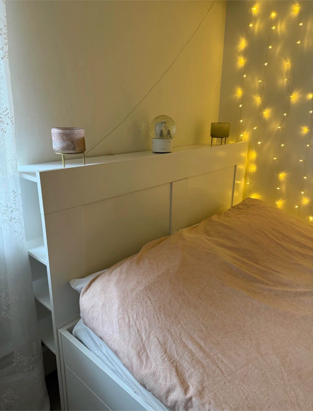 Ikea BRIMNES Queen Size Bed with storage headboard with Mattress - photo 2