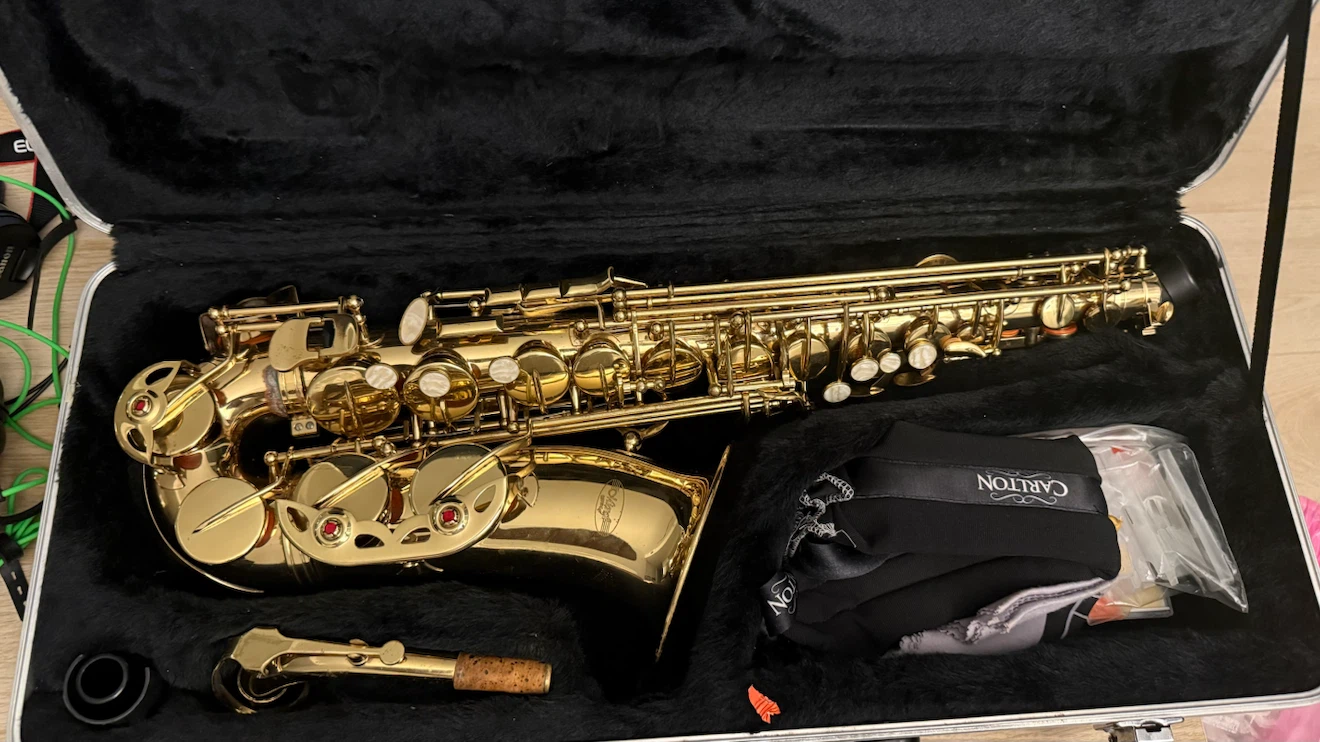 Carlton Alto Saxophone with Case and Accessories