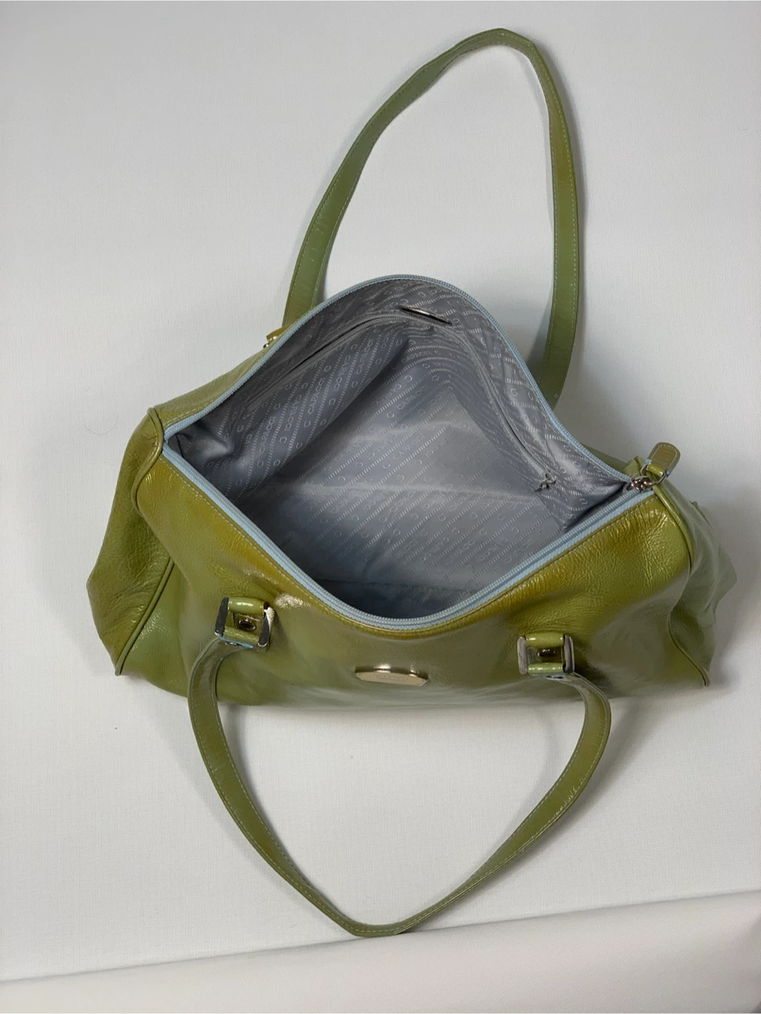 Glossy Vintage style Leather Shoulder Capacci Bag - photo 5