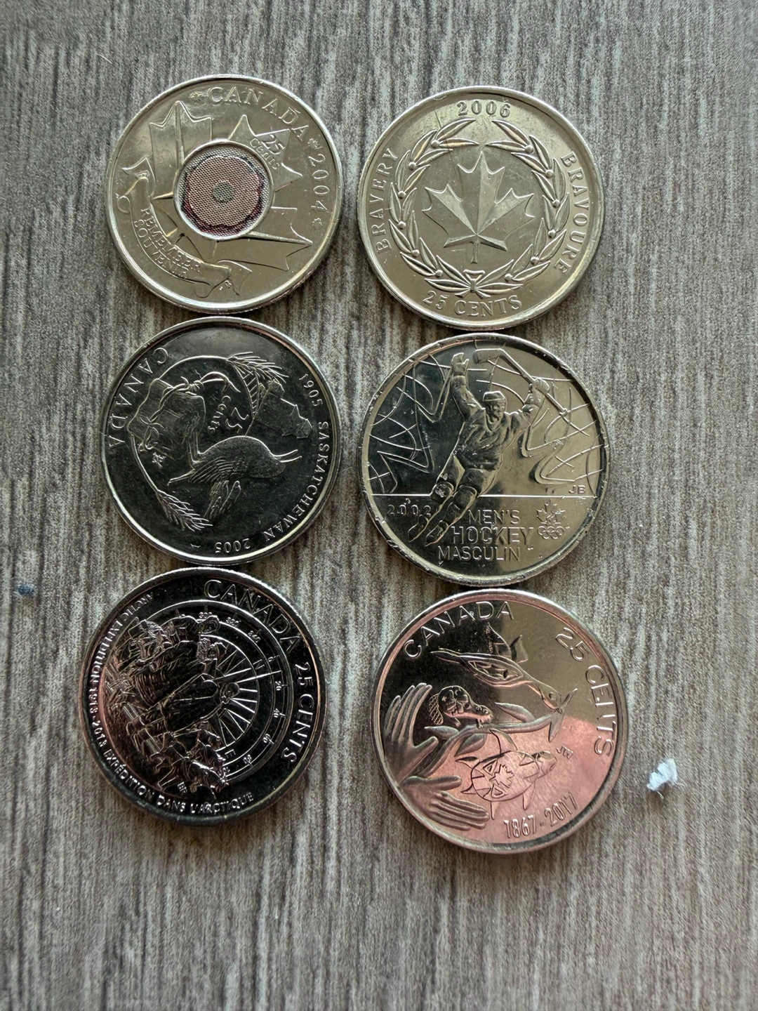 Collection of Canadian 25 Cent Coins