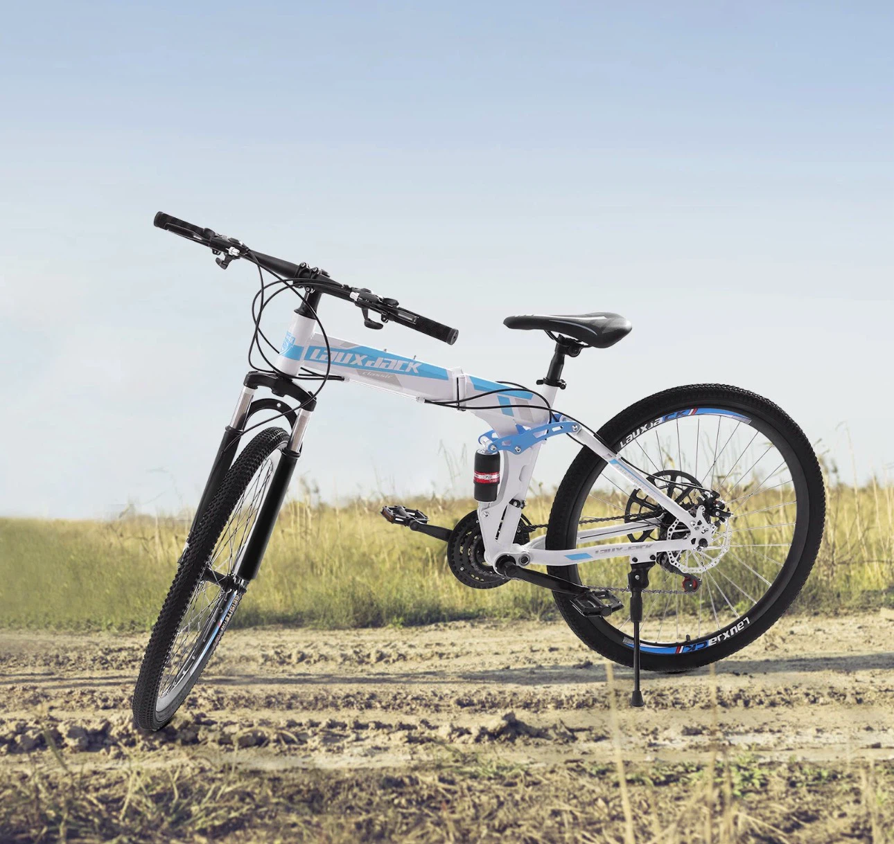 26" Folding Mountain Bike 21 Speed-Dual Disc Brake - photo 2