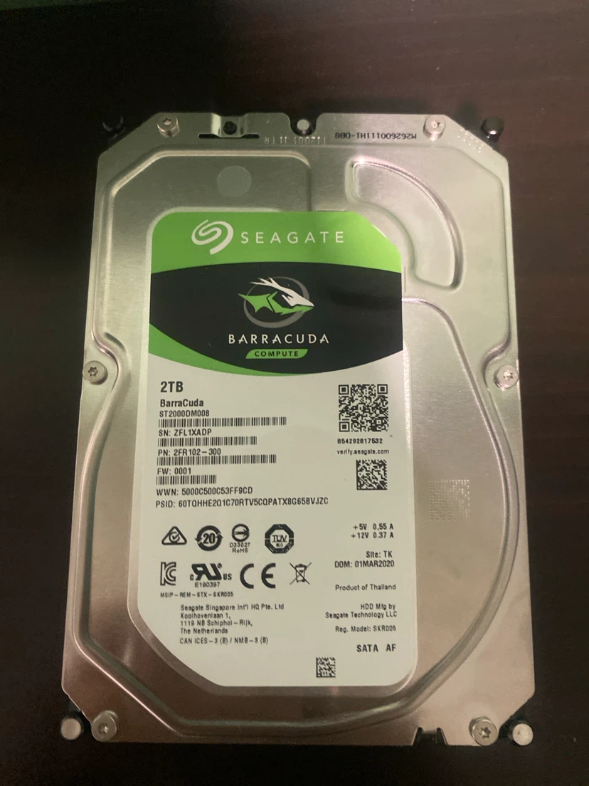 Seagate 2TB Barracuda Compute Internal Hard Drive