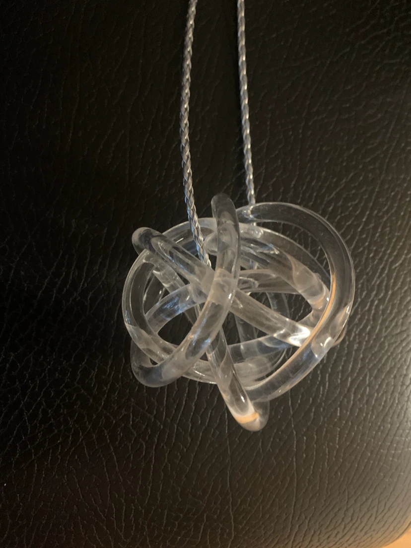 Clear Orb Pendant Necklace