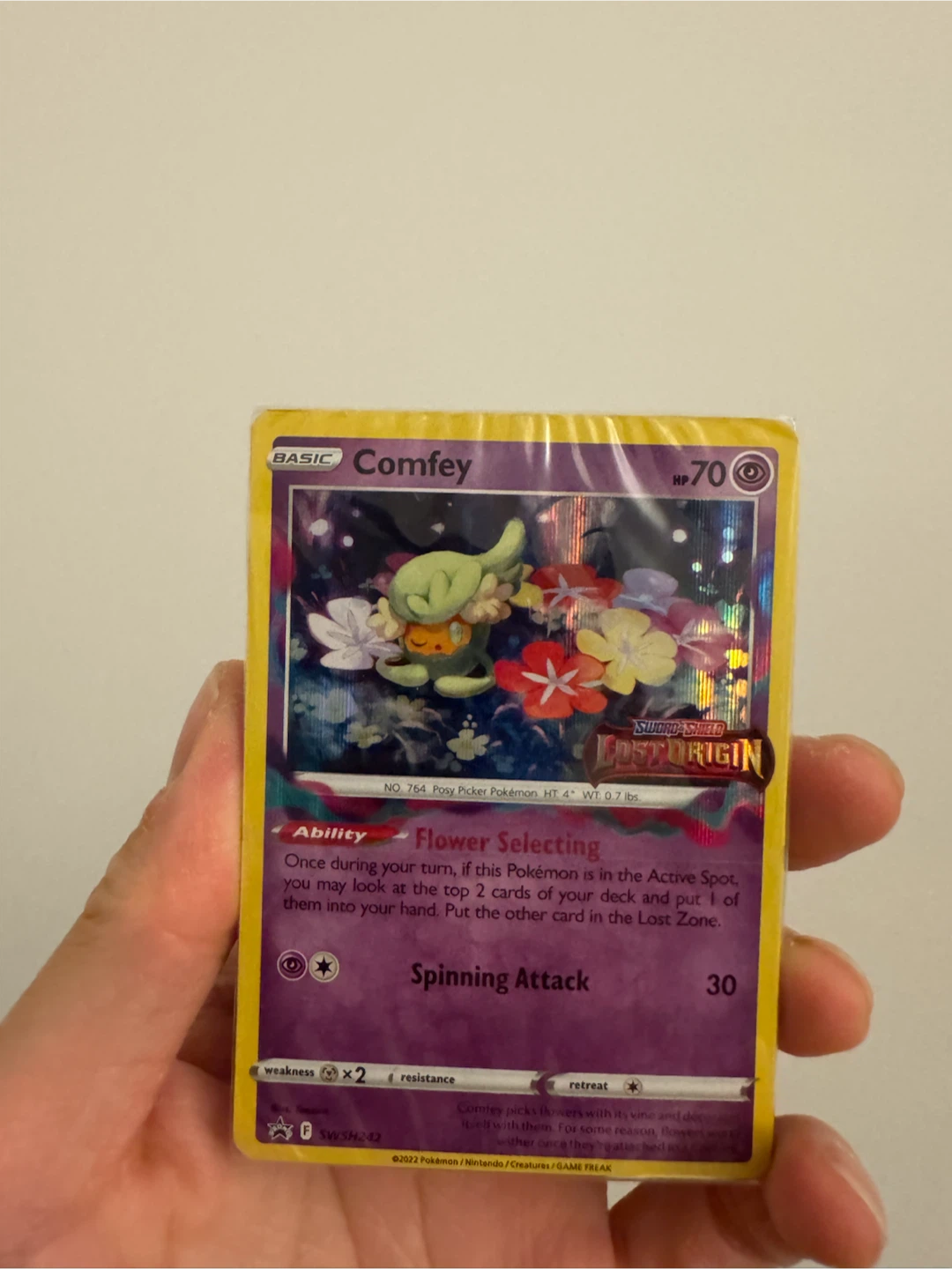 Comfey SWSH242 Lost Origin Build & Battle Deck Promo SEALED