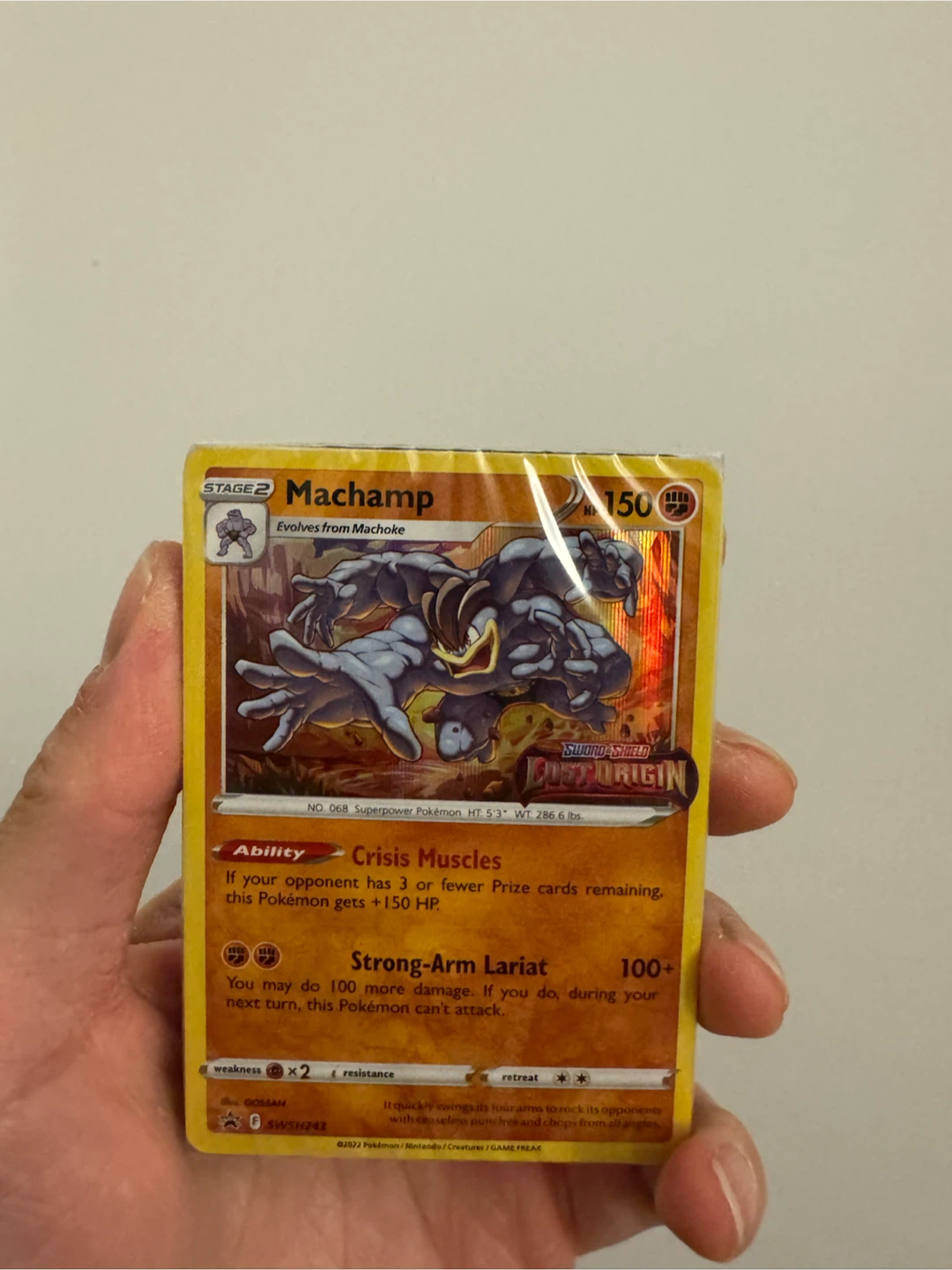 Machamp SWSH 243 Stamped Promo Lost Origin Sealed Deck