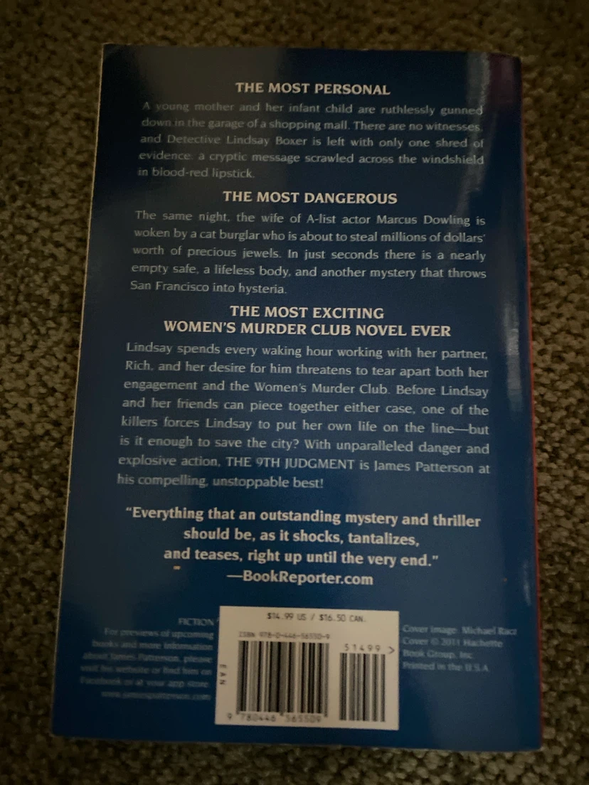 The 9th Judgment Women's Murder Club Novel by James Patterson - photo 2