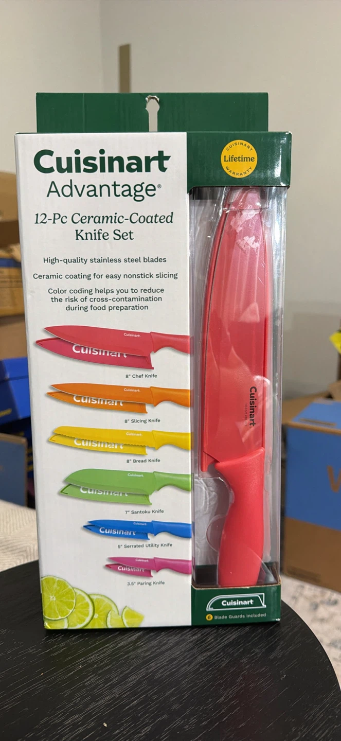 Cuisinart Advantage 12-Pc Ceramic-Coated Knife Set