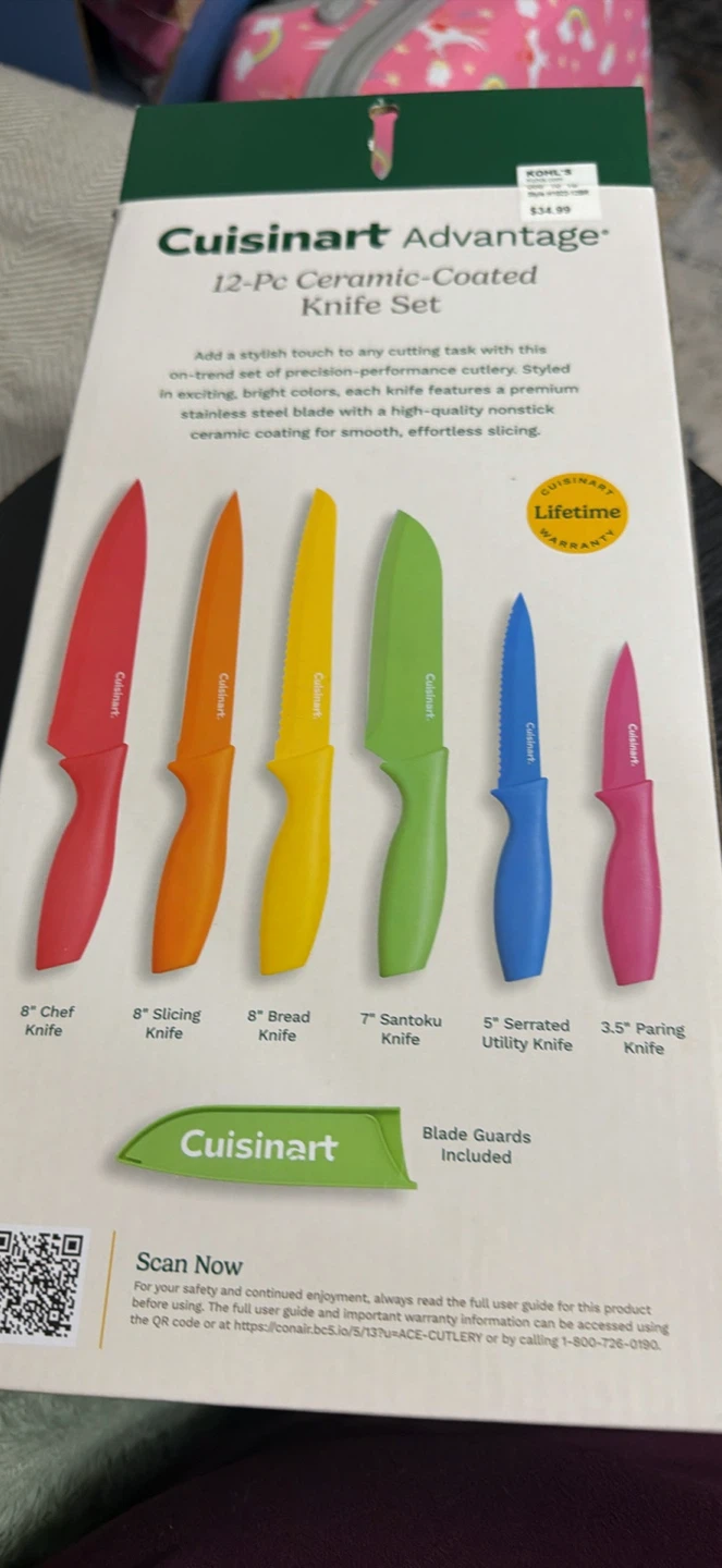 Cuisinart Advantage 12-Pc Ceramic-Coated Knife Set - photo 2