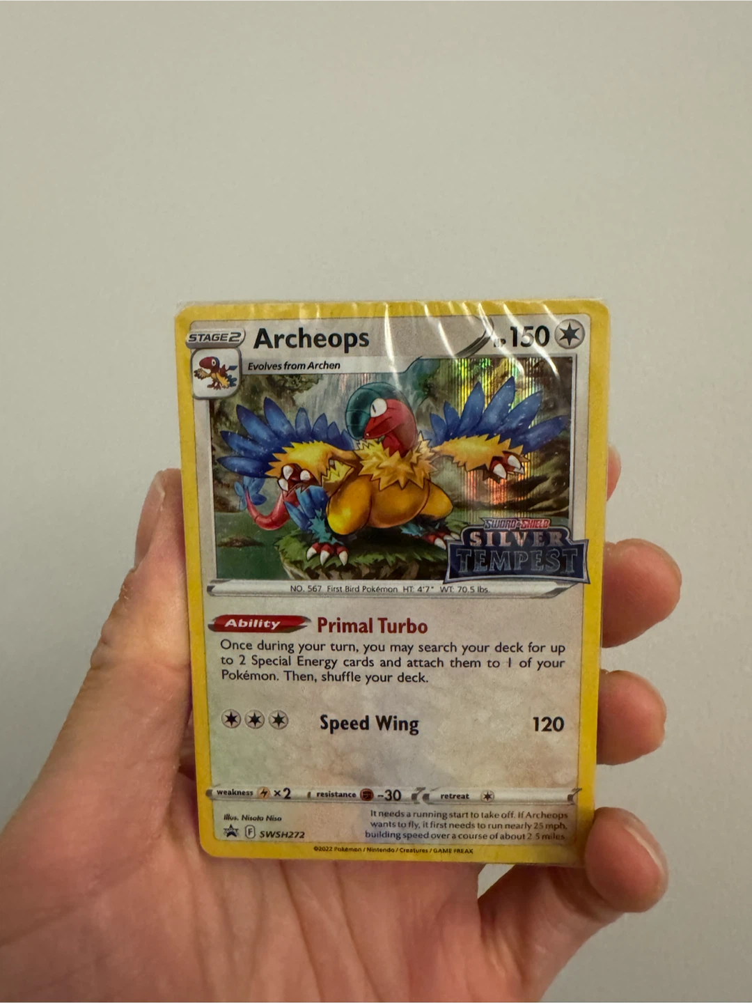 Pokemon TCG Archeops SWSH272 Promo deck Silver Tempest Sealed