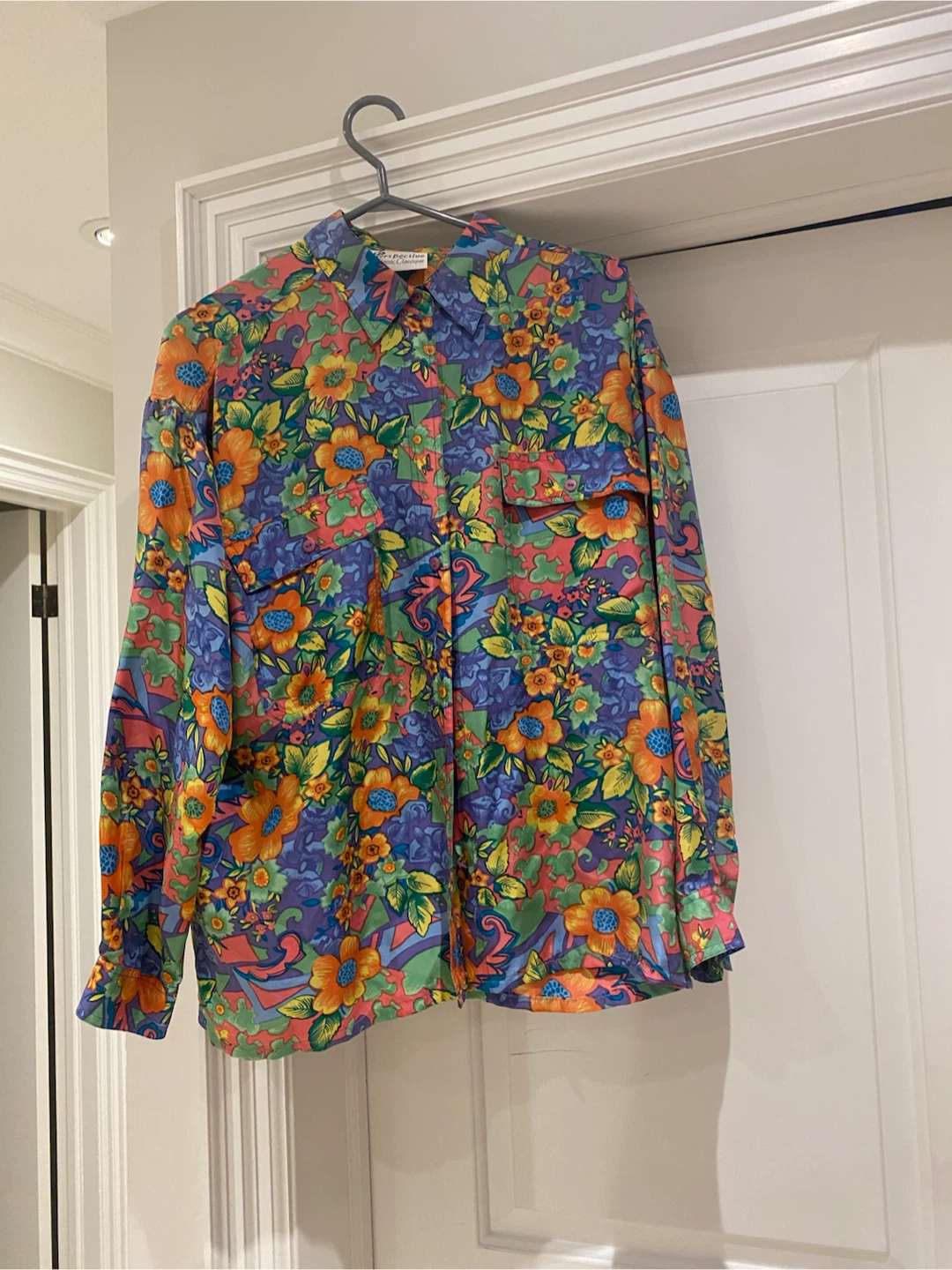 Vintage Floral Button-Up Shirt