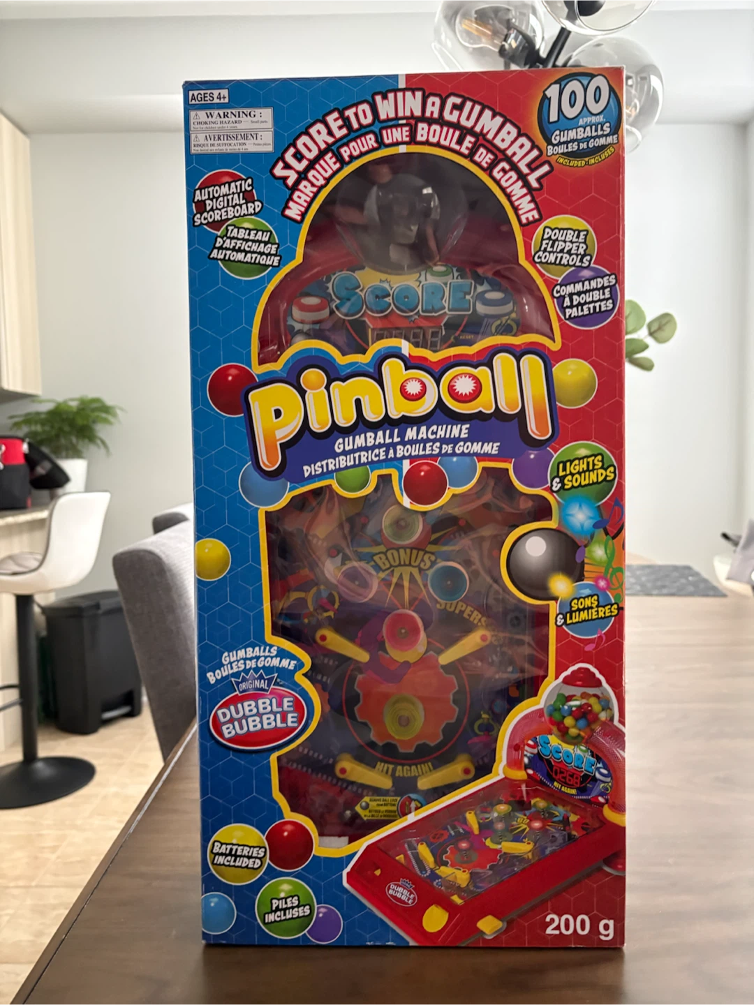 Score to Win Pinball Gumball Machine by Dubble Bubble