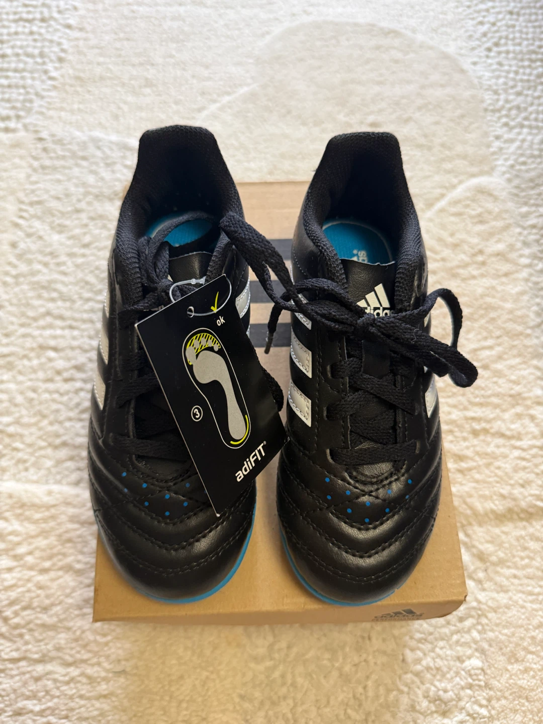 Adidas Soccer Cleats Black/White/Blue - photo 2
